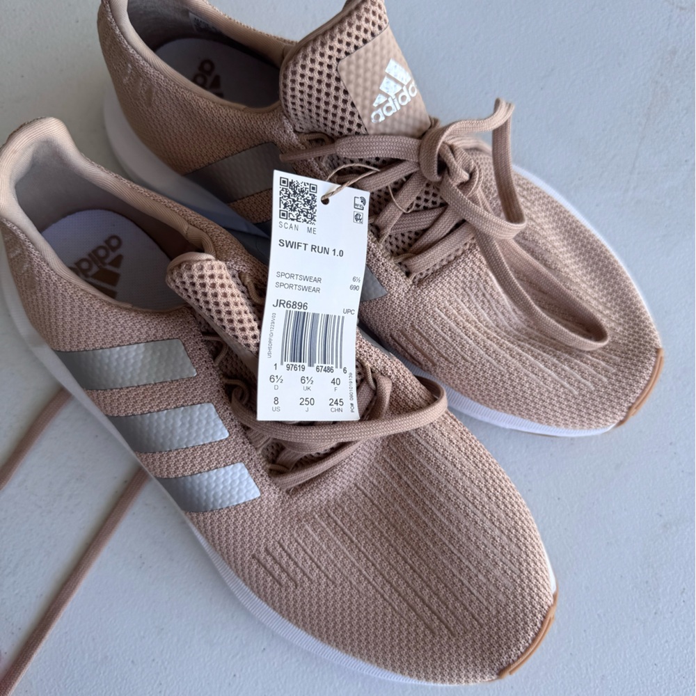 adidas Women’s Knit Sneakers in Tan